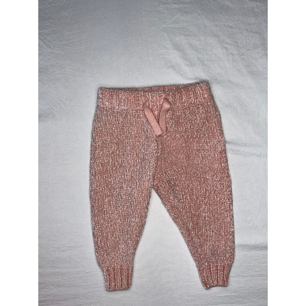 Jessica Simpson Baby Pants 0/3M‎ Pink Knit Drawstring Elastic Waist